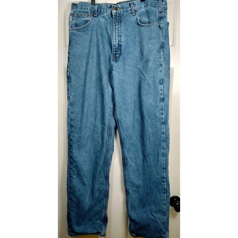 Carhartt B172 DST Flannel Lined Jeans Men's Tag 36x36 Measured 35x34
